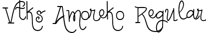 Vtks Amoreko Regular font - VtksAmoreko-vmmmM.ttf