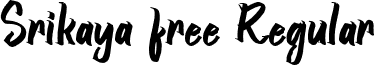 Srikaya free Regular font - SrikayaFree-gxxwR.ttf