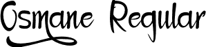 Osmane Regular font - Osmane.otf