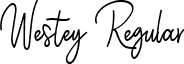 Westey Regular font - Westey.ttf