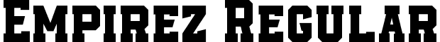 Empirez Regular font - Empirez-PKZJx.ttf
