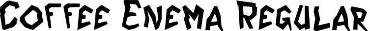 Coffee Enema Regular font - Coffee Enema.otf