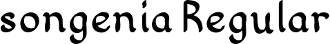 songenia Regular font - songenia.otf