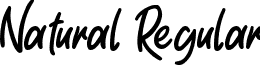 Natural Regular font - Natural.ttf