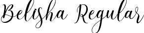 Belisha Regular font - Belisha.ttf