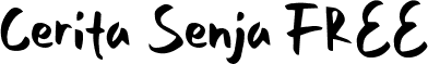 Cerita Senja FREE font - Cerita Senja FREE.otf