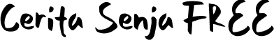 Cerita Senja FREE font - Cerita Senja FREE.ttf