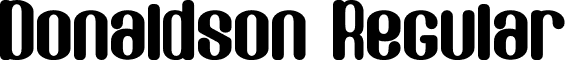 Donaldson Regular font - Donaldson.ttf.ttf