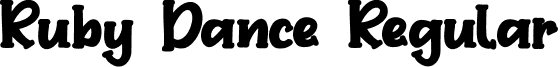 Ruby Dance Regular font - Rubydance-51a6G.ttf
