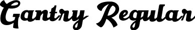 Gantry Regular font - Gantry-GOKAD.ttf