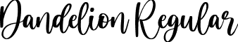 Dandelion Regular font - Dandelion-MVp8Y.ttf