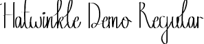 Hatwinkle Demo Regular font - HatwinkleDemoRegular.ttf