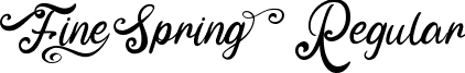 Fine Spring Regular font - FineSpring-p73lv.ttf