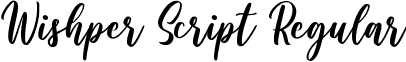 Wishper Script Regular font - Wishper-Script (DEMO).ttf