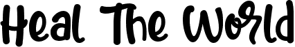 Heal The World font - HealTheWorld-ywjoV.ttf