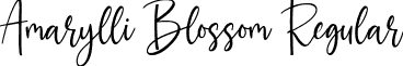 Amarylli Blossom Regular font - AmarylliBlossom-p73vD.ttf