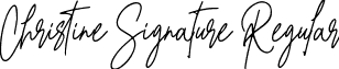 Christine Signature Regular font - ChristineSignature-DO0P0.ttf