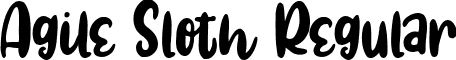 Agile Sloth Regular font - AgileSloth-vmv7E.ttf