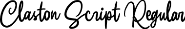 Claston Script Regular font - Claston Script.otf