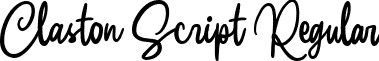 Claston Script Regular font - Claston Script.ttf