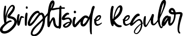 Brightside Regular font - Brightside.ttf