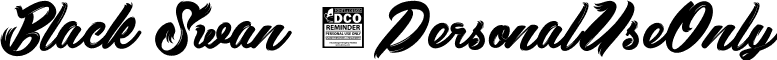 Black Swan 2PersonalUseOnly font - Black Swan 2_PersonalUseOnly.ttf