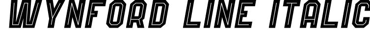 Wynford Line Italic font - Wynford-ObliqueLine.otf