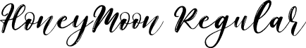 HoneyMoon Regular font - HoneyMoon.ttf