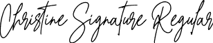 Christine Signature Regular font - Christine-Signature.ttf