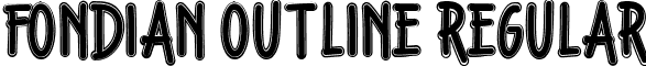 Fondian Outline Regular font - FondianOutlineDm.ttf