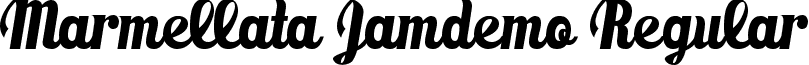 Marmellata Jamdemo Regular font - Marmellata(Jam)_demo.ttf