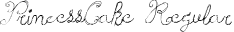 PrincessCake Regular font - PrincessCake.ttf