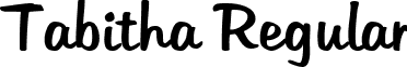 Tabitha Regular font - tabitha.ttf