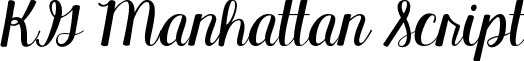 KG Manhattan Script font - KGManhattanScript.ttf