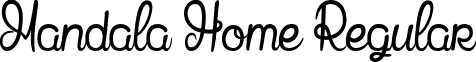 Mandala Home Regular font - Mandala Home.ttf