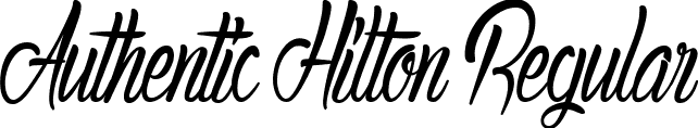 Authentic Hilton Regular font - Authentic_Hilton.ttf