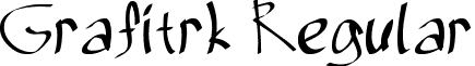 Grafitrk Regular font - Grafitrk.ttf