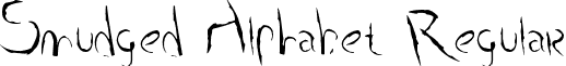 Smudged Alphabet Regular font - smudged_alphabet.ttf