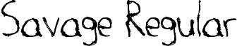 Savage Regular font - Savage.ttf