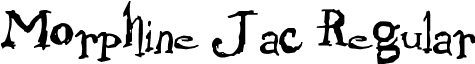 Morphine Jac Regular font - Morphine Jack.ttf