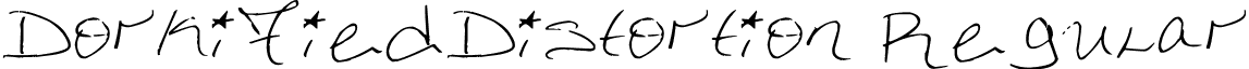 DorkifiedDistortion Regular font - DorkifiedDistortion.ttf