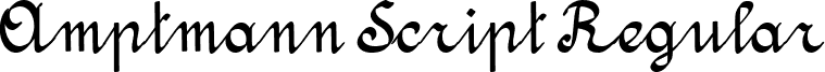 Amptmann Script Regular font - Amptmann Script.ttf