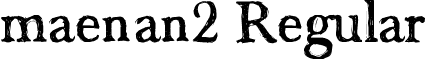 maenan2 Regular font - bastian.ttf