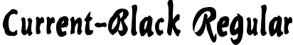 Current-Black Regular font - Current-Black.ttf