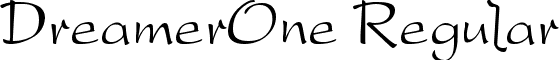 DreamerOne Regular font - dfdrone.TTF