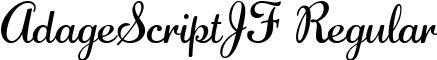AdageScriptJF Regular font - design.jasonwalcott.AdageScriptJF.ttf