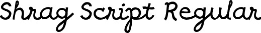 Shrag Script Regular font - ShragScript.otf