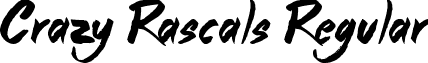 Crazy Rascals Regular font - Crazy Rascals.ttf