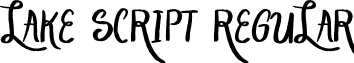 Lake Script Regular font - Lake Script.otf