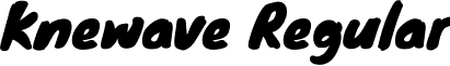 Knewave Regular font - Knewave-Regular.ttf